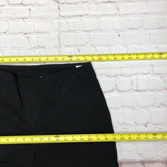 Coldwater Creek Women Pull On Pants Size 12 Black Rayon Blend B251 -27 - Picture 5 of 16